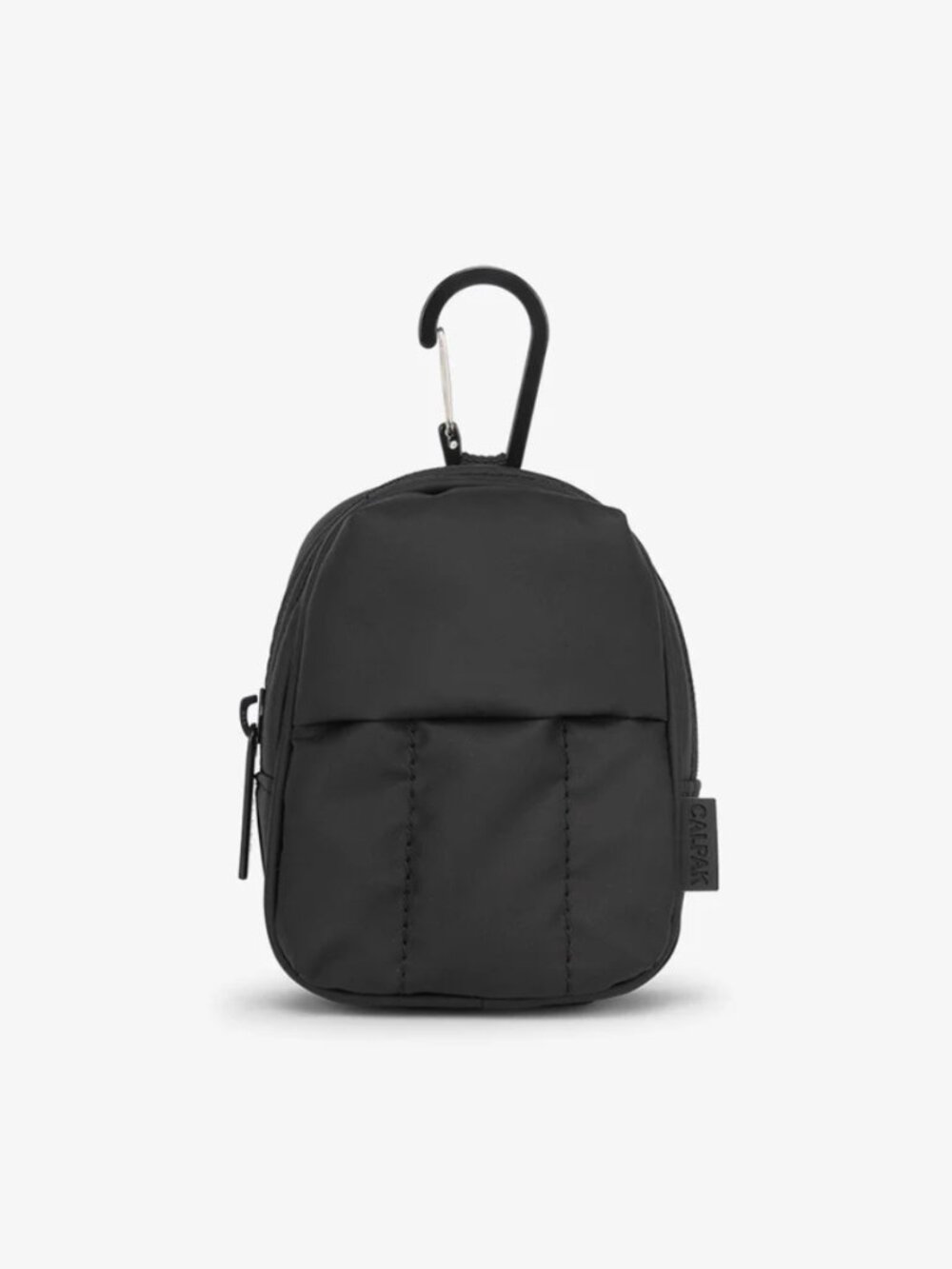 NWOT Calpak Luka Backpack Zip Bag Charm Keychain in Matte Black